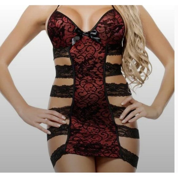 Starline gorgeous strappy‎ lace chemise NWT - Picture 4 of 4